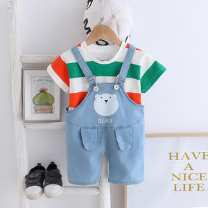 2020 estate <span class=keywords><strong>1</strong></span> anno Bebby bambino bambini 6 12 Mons vestiti per bambini uno set di abbigliamento per ragazzi grandi per la vendita calda - Product Image 4