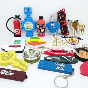 Personalized Your Idea Logo Design USB Flash Drive 4GB 8GB 16GB 32GB PVC Pendrive Custom 3D 2D Cartoon Memory Stick