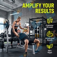 Gommes de créatine monohydrate 5g par portion, supplément en gommes pour l'entraînement en salle de sport, soutien musculaire, formule végétalienne, marque privée