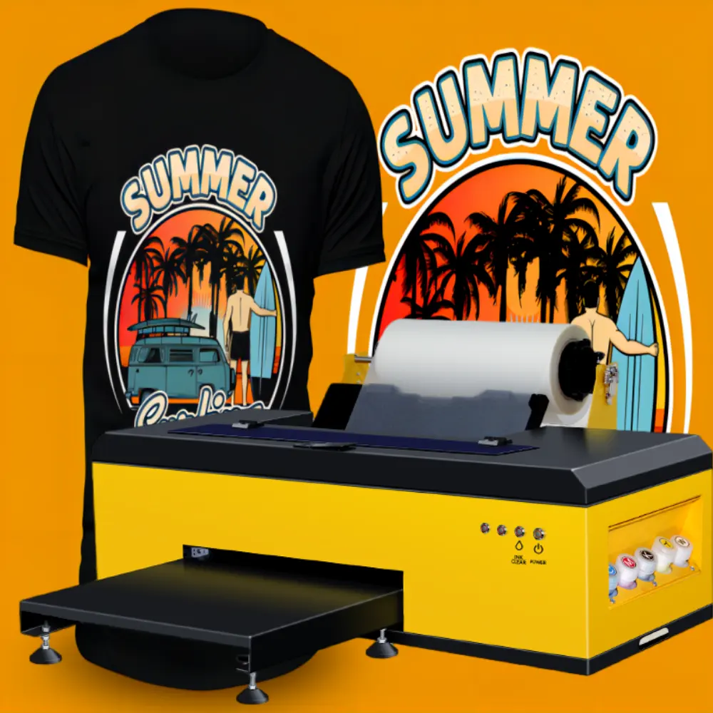 Digital T Shirt Textile Printing a3 a4 dtf printer with shaker and dryer