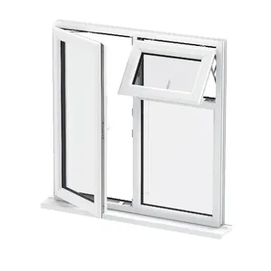 Skyland aluminium frame hurricane proof windows double glazed aluminum flush casement window