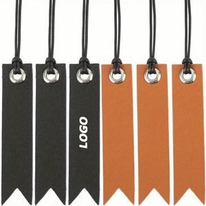Marcapáginas de Cuero Personalizados con Borlas y Logotipo Grabado en Oro - Regalo de Lectura Personalizado para Estudiantes y Amantes de los Libros - Product Image 1