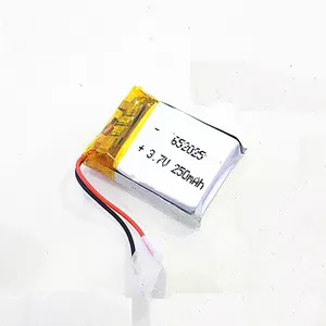 LP652025 250mah 3.7v聚合物锂离子电池652025 lipo akku 250mah 1s 250mah lipo电池