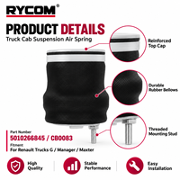 Nouvelle suspension pneumatique de cabine de camion Rycom pour Renault G Manager Maxter OE 5010266845 5010313619 Modèle 4K-845A