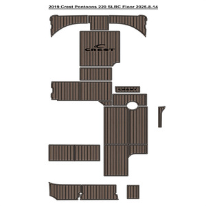 Pontons Crest 2019 220 SLRC Yacht & Marine Revêtement de sol en teck EVA Vente chaude sur eBay Catégorie plastique - Product Image 1