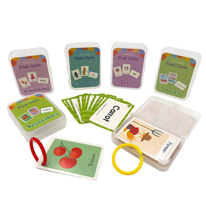 Personnalisé Coloré Animal Alphabet Flashcards Enfants Apprentissage Nombre et Anglais Lettres Illustratif Flashcards - Product Image 2