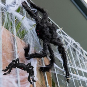 30cm <span class=keywords><strong>Halloween</strong></span> Home Decor Yard Porch Ornement Maison Hantée Réaliste <span class=keywords><strong>Araignée</strong></span> Artificielle Noir Peluche <span class=keywords><strong>Halloween</strong></span> Géant Fausses Araignées - Product Image 5