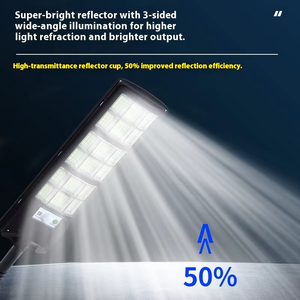 Lampada Solare <span class=keywords><strong>LED</strong></span> Tutto in Uno IP65 Impermeabile con Corpo in ABS <span class=keywords><strong>per</strong></span> Esterni, Illuminazione Stradale e Giardino - Product Image 4