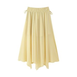 MYST & ZA donna 2025 estate nuovo stile semplice e Versatile gonna a vita alta rotonda in Chiffon 1284971 1284891 - Product Image 6