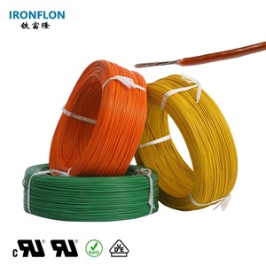 สายไฟอิเล็กทรอนิกส์แบบถักเคลือบนิกเกิล ทองแดง 24AWG ฉนวน FEP มาตรฐาน UL10518 - Product Image 1