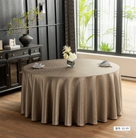 Nappe de table élégante en tissu polyester pour restaurant, banquet, mariage, événement