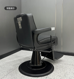 Chaise de barbier de luxe portable en cuir synthétique, réglable, durable, avec pompe hydraulique, couleur personnalisable - Product Image 4