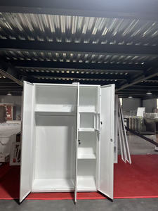 Armoire en acier pour chambre à coucher, idéale pour maisons en <span class=keywords><strong>location</strong></span>, armoire de rangement en métal et fer forgé, placard pour bébé, armoire simple pour enfants - Product Image 6