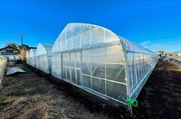 Grote passieve zonne-wintertunnelkas: enkelspannige tunnelkas voor tomaten, landbouw, plastic kasuitrusting