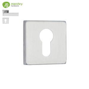 Satin Stainless Steel Square Shape Decorative Door Cylinder Hole <b>Keyhole</b> <b>Cover</b> Escutcheons <b>for</b> Door - Product Image 1