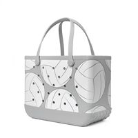 Sac fourre-tout en EVA grande capacité avec impression de logo personnalisé, imperméable et lavable, pour la plage, les vacances, la piscine, le bateau, le pique-nique