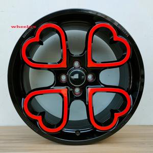 ล้อแม็<span class=keywords><strong>ก</strong></span>ซ์ลายหัวใจสีชมพู ขนาด 17 <span class=keywords><strong>18</strong></span> 19 นิ้ว 5 รู 112 สำหรับรถยนต์นั่งส่วนบุคคล สำหรับรถบีเอ็มดับเบิลยู มินิ - Product Image 2