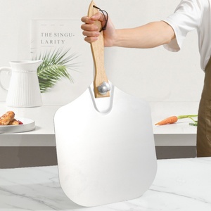 Accessoires de cuisine de haute qualité, pelle à pizza pliable en acier inoxydable, pelle à pizza en aluminium avec manche en bois - Product Image 5