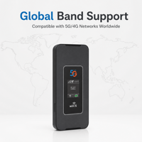 Routeur MiFi portable 5G M8A Qualcomm X55 WiFi6 double bande débloqué, point d'accès 5G avec emplacement pour carte SIM, batterie de 8000 mAh