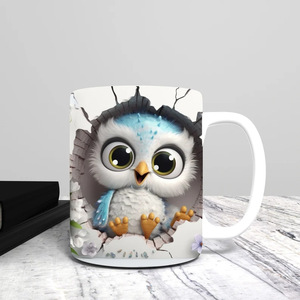 Haute qualité Sublimation 11oz coloré hibou <span class=keywords><strong>magique</strong></span> couleur changeante tasses personnalisables impression numérique tasses à café en céramique - Product Image 6
