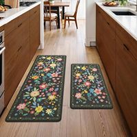 Tapis de cuisine moderne CR, rembourré, anti-fatigue, imperméable, lavable, antidérapant, en PVC, adapté aux animaux domestiques, réversible