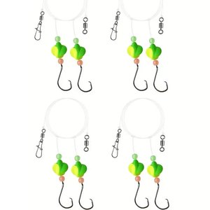 Rigues <span class=keywords><strong>de</strong></span> <span class=keywords><strong>pêche</strong></span> au pompano pour la <span class=keywords><strong>pêche</strong></span> en surf en eau salée avec hameçons double cercle et à large ouverture – Équipement <span class=keywords><strong>de</strong></span> <span class=keywords><strong>pêche</strong></span> en surf - Product Image 1