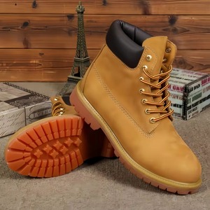 Bottes montantes décontractées marron de haute qualité, originales et luxueuses, qui ajoutent de la hauteur, idéales pour la neige. - Product Image 3
