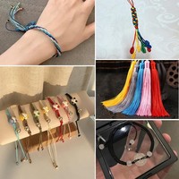 Corde en nylon 1.5mm X100M, fil de perles en nylon pour la fabrication de bijoux, carillon éolien en macramé, bricolage
