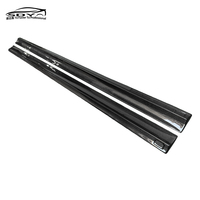 W204 Classe C RZ Style Jupes latérales en fibre de carbone de haute qualité Lèvre de pare-chocs latéral pour Mercedes Benz Classe C W204 C63
