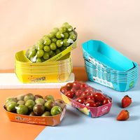 Barquette compostable en carton pour fruits, emballage pour fruits, boîte à fruits du dragon
