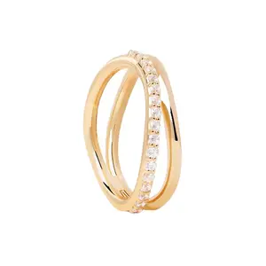 Nieuwkomers 925 Sterling Zilveren Diamant Twister Ring Mode Ringen Sieraden Vrouwen