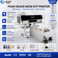 Imprimante textile grand format LETOP Factory à 4 têtes, machine DTF, imprimante DTG, traceur de transfert thermique pour t-shirts