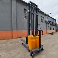 Chariot élévateur semi-électrique à petit rayon de braquage de 1,5 tonne pour allées étroites, économe en énergie, homologué CE