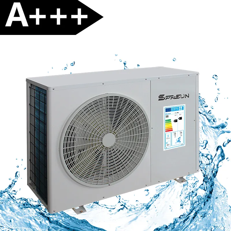 R32 New Green Refrigerant A+++ 12KW Air Source DC Inverter Heat Pump Water Heater With Cooling