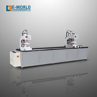 Máquina para Fabricar Ventanas de PVC Eworld, Máquina de Soldadura Semiautomática de 2 Cabezas para Ventanas de UPVC/PVC con 2500W 380V/220V, Fácil de Operar