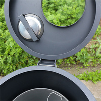 Poubelle extérieure en métal poubelle extérieure écologique poubelle extérieure jardin poubelle de recyclage patio poubelle à cendres commerciale en acier