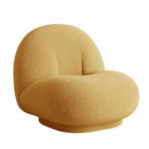 Canapé de relaxation pivotant individuel à <span class=keywords><strong>prix</strong></span> de gros, fauteuil ergonomique pivotant en fausse fourrure de mouton - Product Image 6