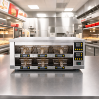 Lemari Pemanas Makanan KFC Sistem Digital dengan Kontrol Suhu dan Waktu Independen untuk Menyimpan Ayam Goreng, Burger, dan Patty