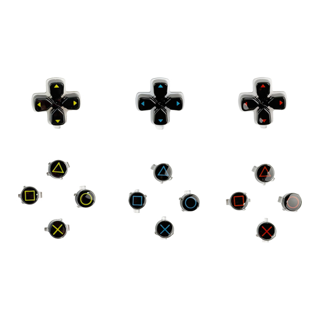 ABXY Buttons Controller Crystal Button for PS5 Plastic Button Replacement Clear Buttons For P5 Gamepad