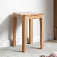 Tabouret en bois carré de Style moderne pour salon, salle de bain, cuisine, petit banc
