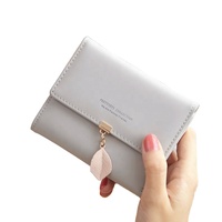 Dompet PU Multifungsi Anti Air Motif Daun, Tempat Kartu & Uang Koin, Cocok untuk Aktivitas Luar Ruangan, Laris Terjual