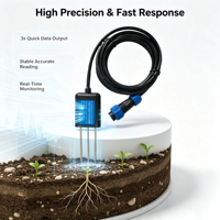 Sonda de Suelo Resistente a la Corrosión RS485 ModBus RTU IP68 Sumergible para IoT Agrícola e Irrigación Automática