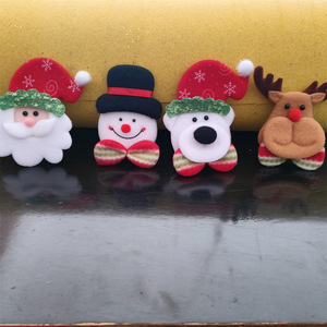 Cabeza de Ciervo de Fieltro con Relleno de Algodón, Hecha a Mano, para Decoración de Árbol de Navidad, Accesorio de Terciopelo - Product Image 6
