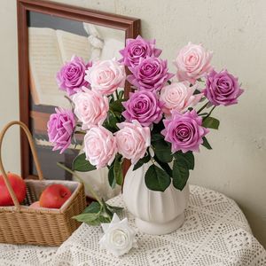 Fleurs artificielles Timo, roses en soie au toucher naturel, décoration de mariage et de maison - Product Image 2