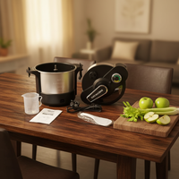 Blender portable en acier inoxydable JIUMI avec contrôle automatique de la vitesse variable, capacité de 5 L pour usage domestique et commercial