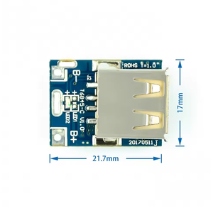 Módulo <span class=keywords><strong>de</strong></span> Potencia Elevador <span class=keywords><strong>de</strong></span> Voltaje 5V con Protección <span class=keywords><strong>de</strong></span> Carga para Baterías <span class=keywords><strong>de</strong></span> Litio LiPo, Pantalla LED y USB para Cargador DIY Programable 134N3P - Product Image 3