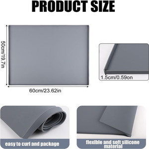 Nouvelle housse de protection en caoutchouc silicone pour lave-linge et sèche-linge, imperméable, lavable, antidérapante, anti-poussière, tapis de protection supérieur pour sèche-linge - Product Image 3