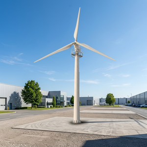 Système éolien industriel 50 kW 220 V/380 V, générateur éolien à axe horizontal, diamètre du rotor 12,6 m, verre renforcé - Product Image 1
