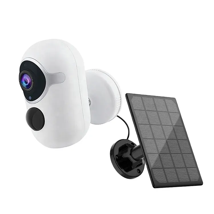 Kamera Keamanan Cctv Nirkabel, Kamera Keamanan, Kamera Peluru Hd Penuh 1080P Wifi Ptz Tenaga Surya Luar Ruangan