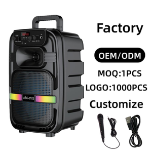 ABS-8103 Edición 2026 Personalizable <span class=keywords><strong>de</strong></span> Fábrica, Caja <span class=keywords><strong>de</strong></span> <span class=keywords><strong>Sonido</strong></span> Portátil Certificada con Barra LED Luminosa y Mega Bajo, Asa <span class=keywords><strong>de</strong></span> Transporte para Fiestas - Product Image 1